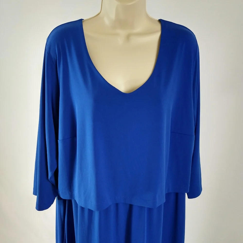 Elegant Blue Women's Dress